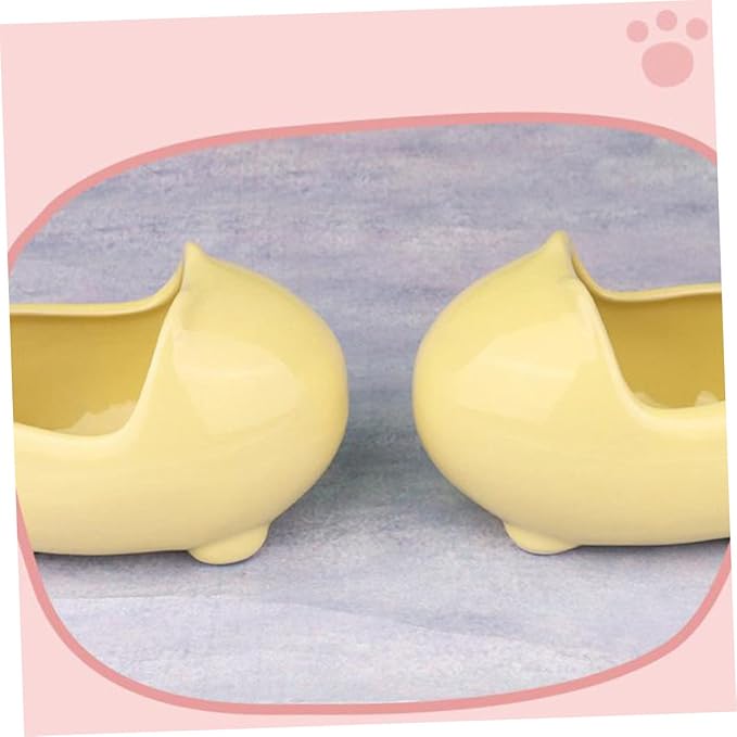 HANABASS Pet Supplies Ceramic Bathtub for Hamster Chinchilla Ferret Dust Bath Shelter