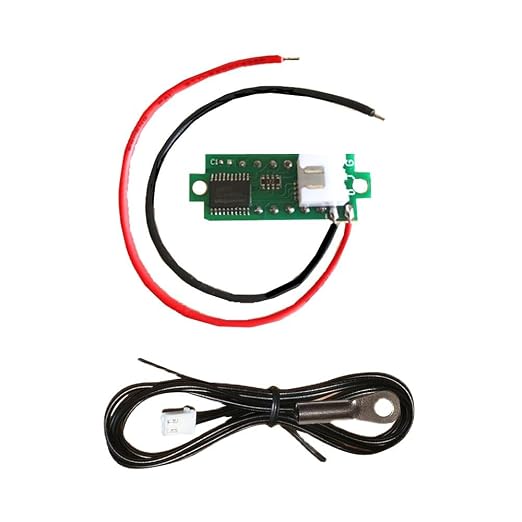 Digital Thermometer, -50°C to 210°C High Temperature Meterwith NTC Waterproof Probe, Red LED Display High Precision Sensor for Aquarium Fridge Industrial DIY