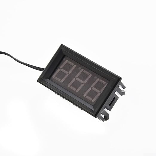 Digital LED Thermometer with Probe for Car Aquarium Pool Tank, DC 12V Temp Meter Sensor Monitor, Waterproof for Temperature Gauge(Blue)