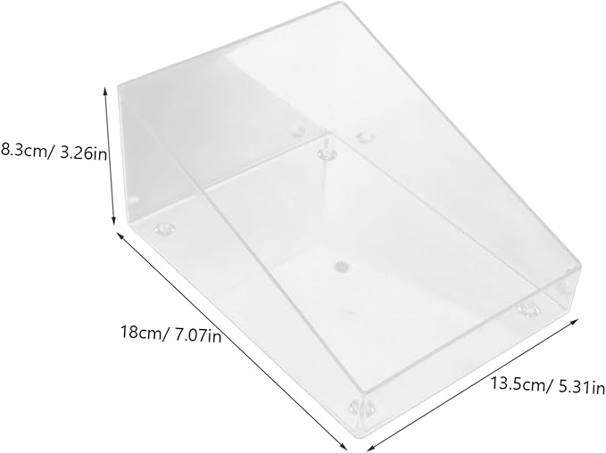 Happyyami Hamster Bathroom Chinchilla Dust Bath Small Animal Acrylic Bath Box Easy Cle