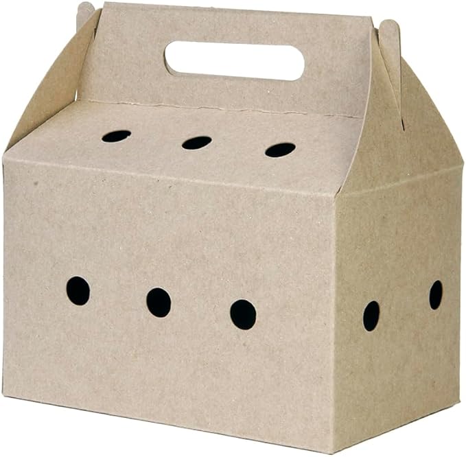 Disposable pet Carriers for Small animals-12 Pack. (Brown)