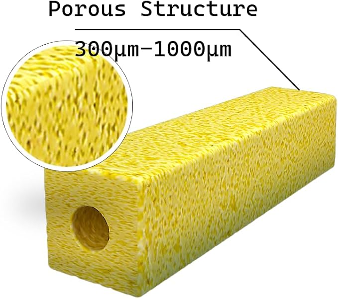 20 Pieces of Porous Ceramic Bacteria House Sticks for Aquarium Fish Tank in Bio Filter Media for 30-60 Gallons of Water