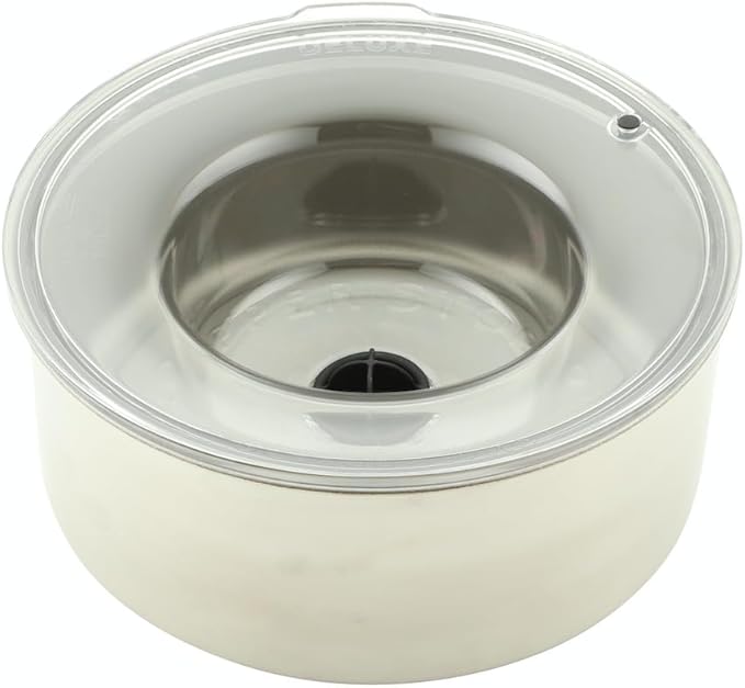 Slopper Stopper Stainless Steel Dripless Water Bowl with Tritan Plastic Lid – Holds 1 Gal, Reduces Spills & Trails Up to 85%+, Water Bowl for Small Breed Dogs (0-20 lbs), The Original Slobber Stopper