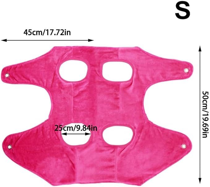 Perfect Part Dog Grooming Hammock - Cat & Dog Sling for Nail Clipping with 2 Hooks, Breathable & Washable Cat Grooming Hammock, Dog Lift Harness & Bathing Station, Cat Nail Clipper Hammock