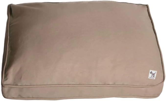 Molly Mutt Sheepy Wool-Filled Crate Pad, GOTS-Certified 100% Organic Cotton Canvas Cover with Soft 100% Natural Wool Insert, Ideal for Dog Bed or Kennel, Wild Horses, 54" x 37" x 2.5"