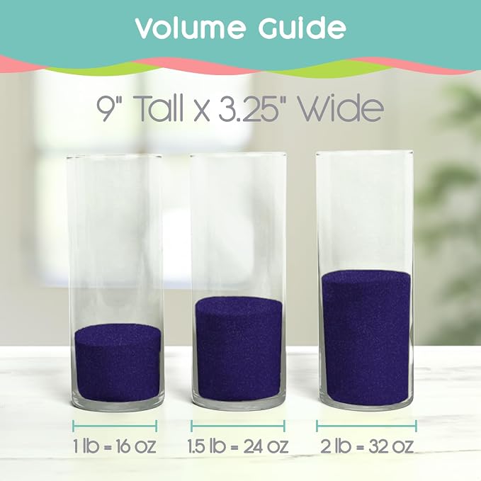Blue Velvet Unity Sand, 3 LB (48 oz), Purple-Navy Colored Sand for Weddings, Vase Filler, Home Decor, Crafts, Terrariums, and More