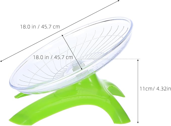 UKCOCO 4pcs Hamster Silent Running Wheels Flying Saucer Exercise for Small Pets Gerbil Mouse Hedgehog Cage Activity