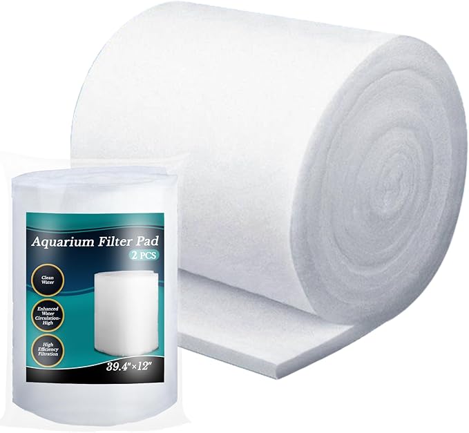 MAQIHAN Aquarium Filter Pad – Aquarium Filter Media 39.4 x 11.8in Aquarium Filter Floss for Freshwater & Saltwater Fish Tanks, Ponds, Turtle, Water Polishing Pad for Clear Water