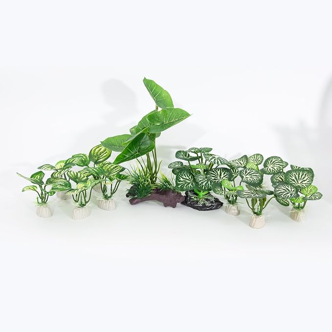 Betta Fish Tank Decor 12 Pack Silk Aquarium Plants for Aquarium Decoration and Pet Hiding