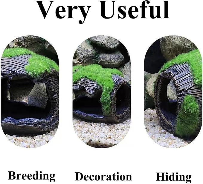 Betta Fish Tank Accessories Decorations, Small Fish Cave Aquarium Hideout, Fish Tank Ornament 5"