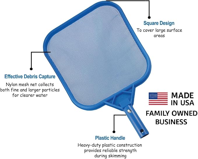 40-364 Universal Skimmer Head – Heavy-Duty Pool Skimmer Net Head for Spa, Hot Tub, Stock Tank Pool, Small Pool & Aquarium Cleaning