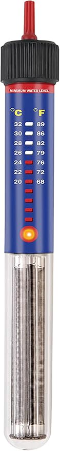 Penn-Plax Cascade Heat Aquarium Heater – Fully Submersible – Great for Freshwater and Saltwater Fish Tanks – 7.5” Length – 25 Watt
