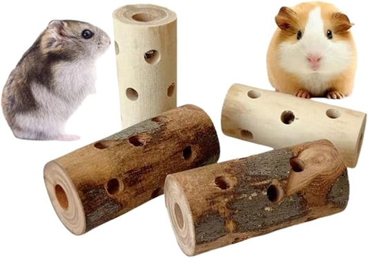 4PCS Apple Wood Small Animals Chew Sticks, Naturally Apple Sticks, Small Pet Chew Teething Toys for Chinchillas, Rabbits, Guinea Pigs, Hamsters