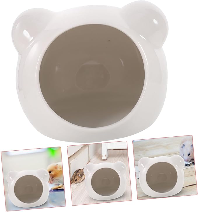 Ceramic Hamster Hideout Nest Cooling Small Pet House Safe Shelter for Hamsters Chinchillas and Guinea Pigs Private Resting Hideaway