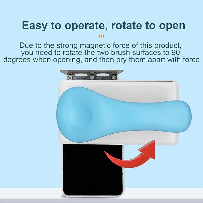 Magnetic Fish Tank Cleaner Double-Sided Magnetic Effective Algae Removal | Aquarium Fish Tank Scraper for Aquarium Glass Cleaning Double-Sided Effective Algae Removal Scraper Cleaner Tool