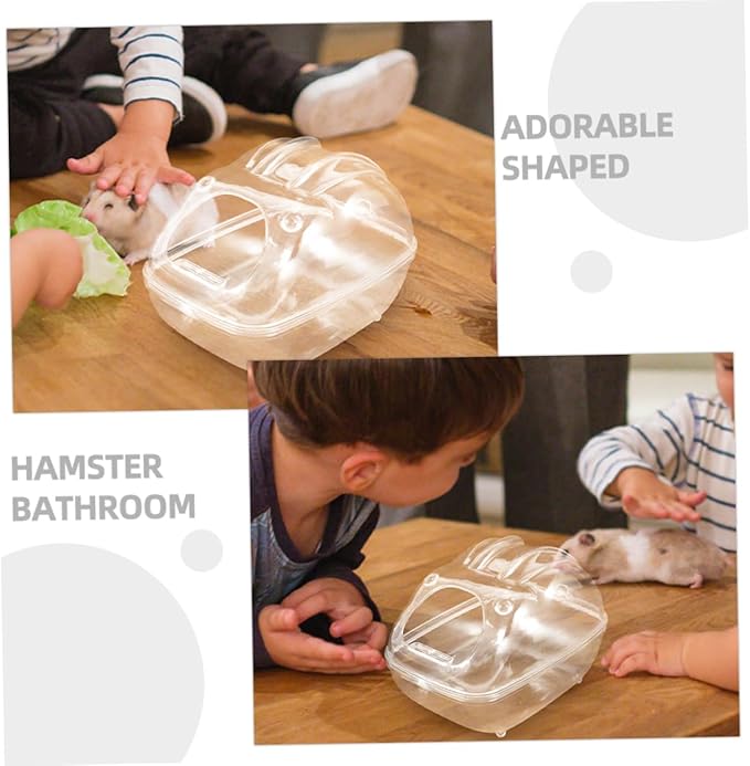 Hamster Bathtub Multi-use Pet Bathroom Chinchilla Dust Bath Container Durable