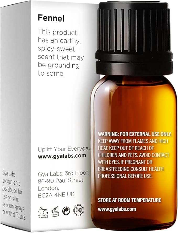 100% Pure Fennel Essential Oil - 0.34 Fl Oz - Fennel Oil for Hair, Skin, Diffuser, Aromatherapy & DIY Candle Making Scent