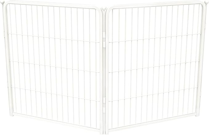 FXW Homeplus Unleashed Indoor Dog Playpen - Stress-Free and Safe Play, Heavy Duty 32 Inch 2 Panels Dog Pen for Puppy and Small Dogs, White│Patented