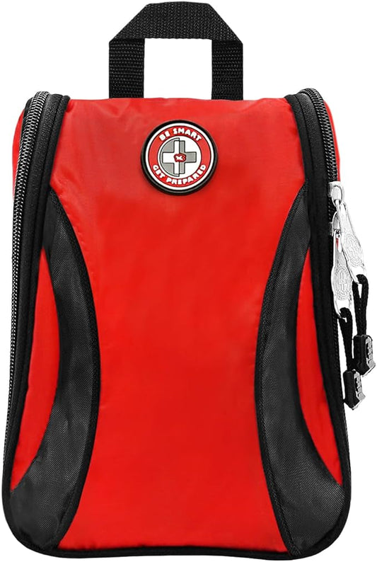 Be Smart Get Prepared's 330 Piece First Aid Kit: Clean, Treat, Protect Minor Cuts, Scrapes. Home, Office, Car, School, Business, Travel, Emergency, Survival, Hunting, Outdoor, Camping & Sports