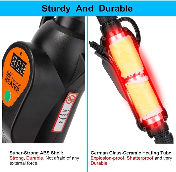 DaToo Aquarium External Heater in-Line Fish Tank External Heater 300W for Canister Filter