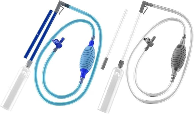 Aquariums Maintenance Siphons Kits with Adjustable Waterflow Valves for Easy Water Changing and Gravels Washing Aquariums Siphons Vacuum