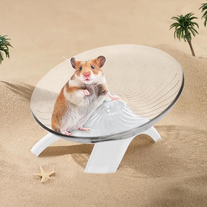 Hamster Wheel, Hermit Crab Climbing Toys Silent Exercise Running Wheel, 13cm Small Animal Exercise Wheels Hermit Crabs Wheel for Hamsters, Gerbils, Mice or Other Small Animals
