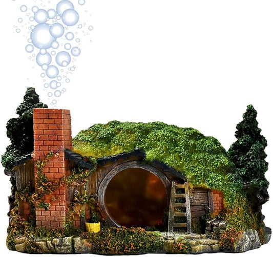 fazhongfa Aquarium Decorations Castle Fish Tank Décor Thematic Ornaments (Hobbit-L)