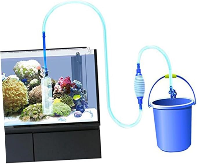 Toddmomy 2.5m Aquarium Water Changer Kit with Fish Tank Nozzle Gravel Siphon Pump