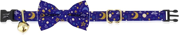 Ultra Joys Breakaway Cat Collar with Bells & Bandana - Luna Large