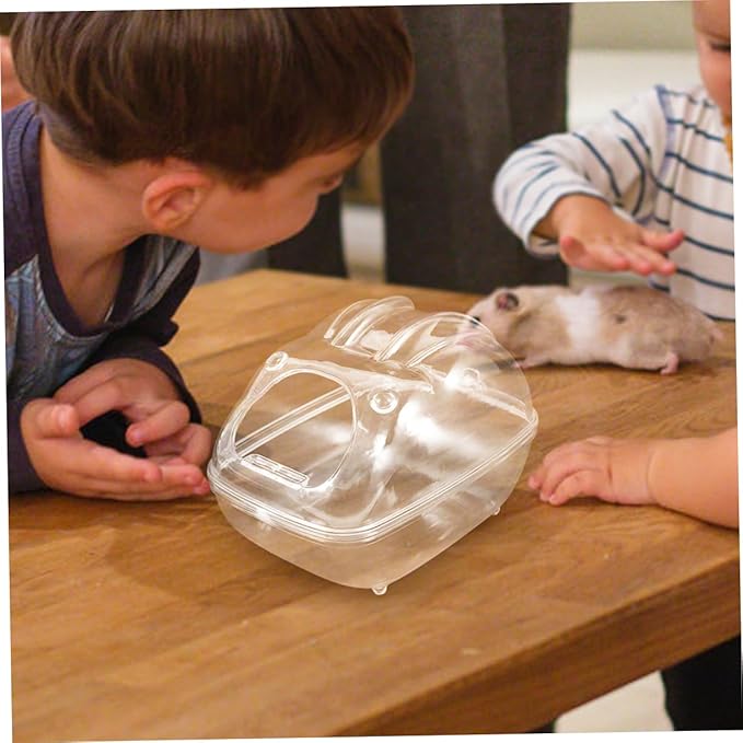 COLLBATH Hamster Bathroom Chinchilla Dust Bath Gerbil Bath Tub Compact Easy Maintenance