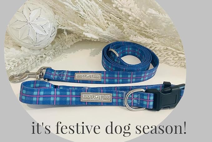 Lucky Love Dog Martingale Dog Collar - Adjustable, No-Slip, Durable, & Soft Webbing Collar for Male and Female Dogs Ideal for Training & Walking - Scotty, Medium