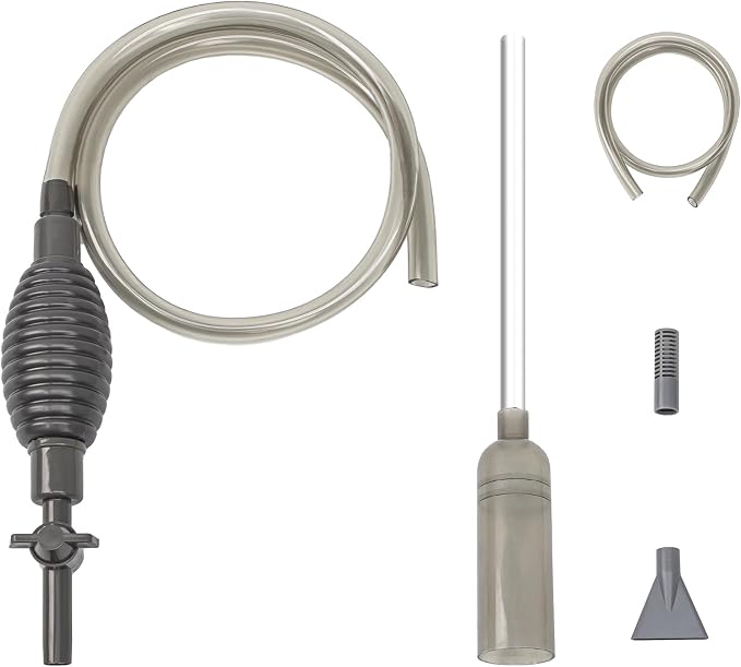 Fish Tank Cleaning Essentials: 8.5ft Aquarium Vacuum, Gravel Vacuum, and Siphon Pump for a Spotless Aquarium