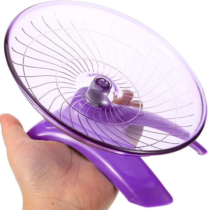 POPETPOP Silent Hamster Running Wheel 7 Inch Exercise Wheel for Small Pets Including Hamsters Gerbils Hedgehogs Squirrels Quiet Fitness Toy for Pet Activity