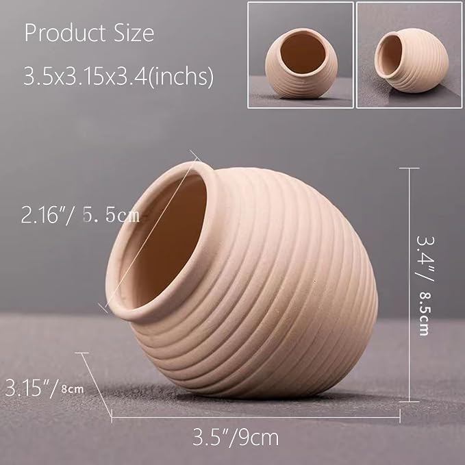 SpringSmart Aquarium Decor Rock Betta Fish Tank Decorations Ceramic Hideout Stone for Fish Shrimp Turtle Crab to Breed, Rest and Play, Small Fish Bowl Hiding Cave, Pot Shaped Betta Toys