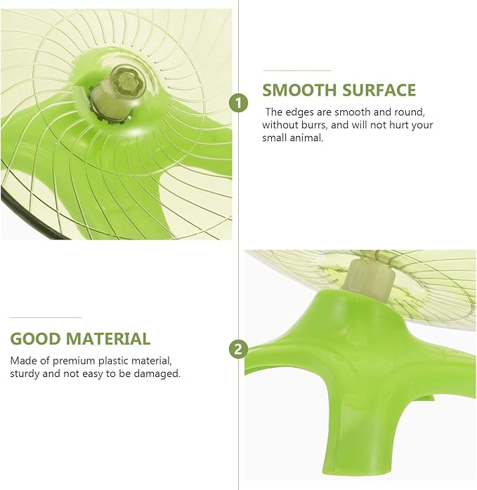 Balacoo Hamster Wheels, Hamster Flying Saucer Running Wheel Hedgehog Chinchilla Exercise Wheel Pet Toys, Light Green