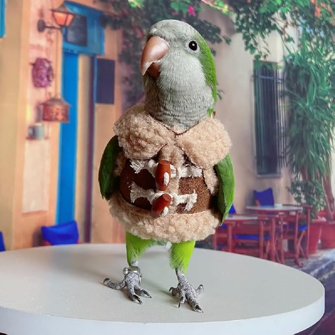 Bird Diaper Flight Suit Parrot Costume pet Animal Costume, Applicable to Birds and Parrots Warm Supplies. (4XL)
