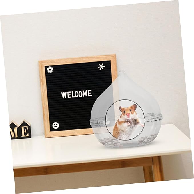 VICASKY Hamster Sand Bath Container Small Pet Dust Bath Case for Chinchillas and Gerbils Easy to and Store Durable Bath Basin for