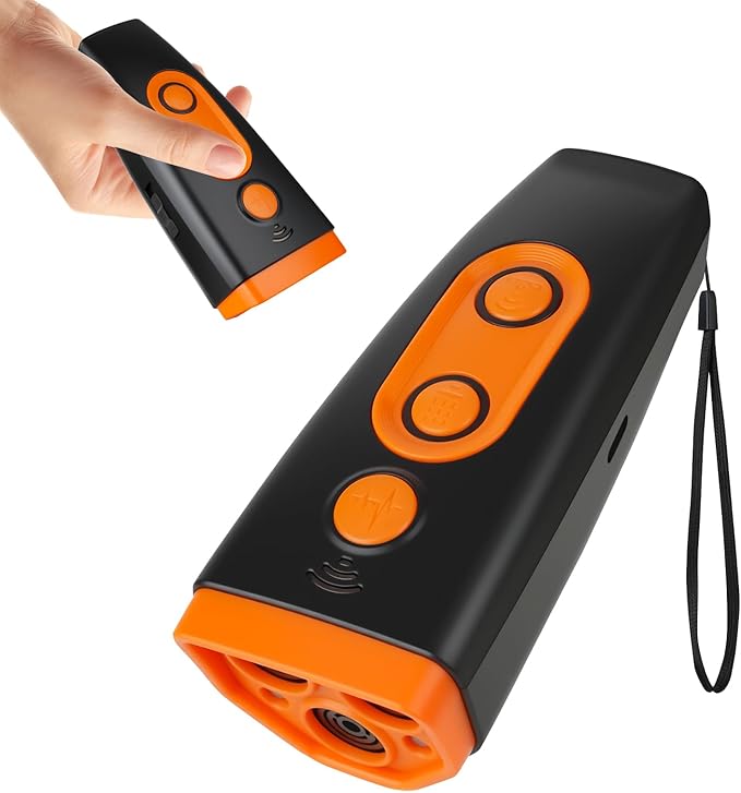Ultrasonic Dog Bark Deterrent Device - 3X Sonic Emitters, 50ft Range | 6 Adjustable Modes w/Beep & Flashlight | Rechargeable, Safe for Small/Medium/Large Dogs | Indoor & Outdoor Use