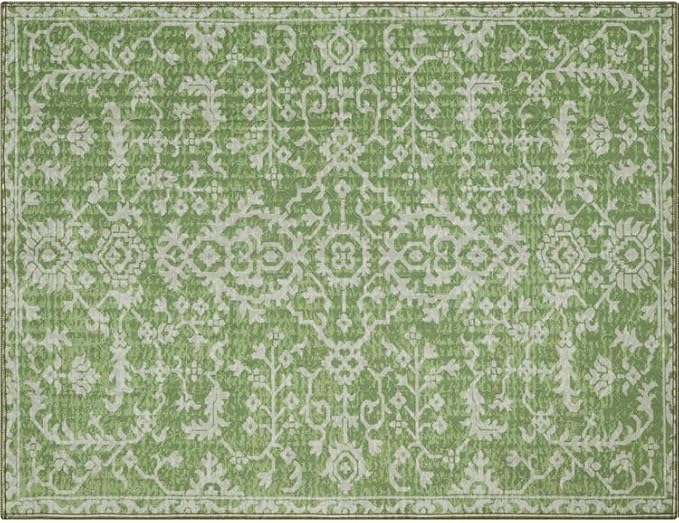 Lovewag Pets Cat Litter Box Mats 2 Pack - Large Machine Washable, Easy Clean, Non-Slip, Waterproof Mats for Indoor Cats-Kitty Litter Mess Control & Pet Urine Floor Protection-(36x48 Inch,Jade Quilt)