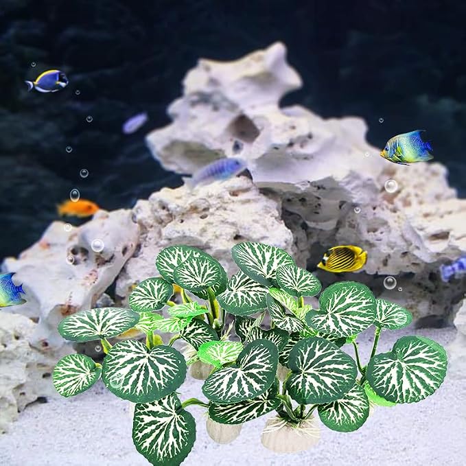 6PCS Aquarium Plants Fish Tank Decorations Betta Silk Plastic Plants for Aquarium Decor