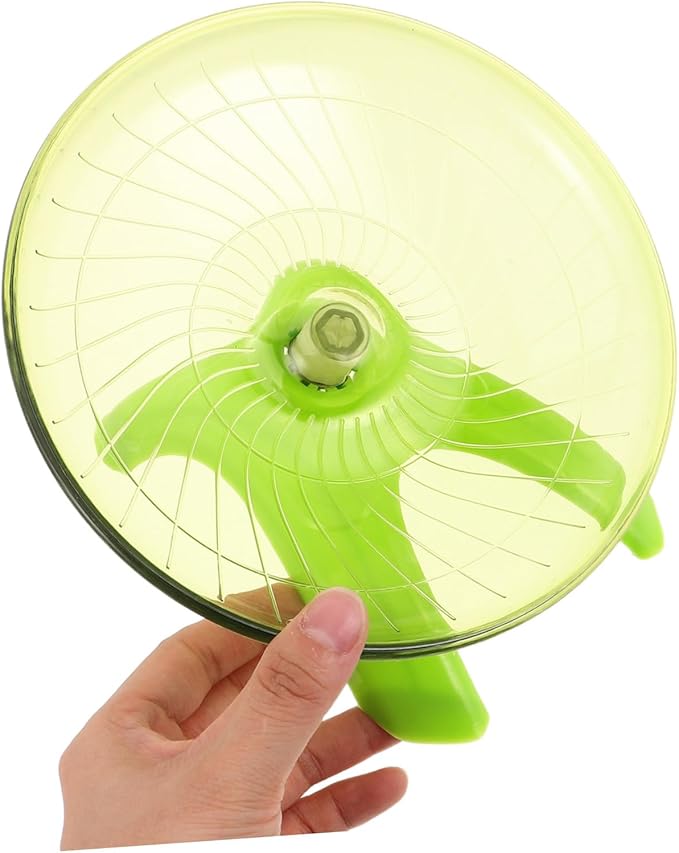 BESPORTBLE 2pcs Hamster Flying Saucer Wheel Silent Exercise Spinner for Gerbils Hedgehogs and Small Pets Easy to Clean Activity for Active Play