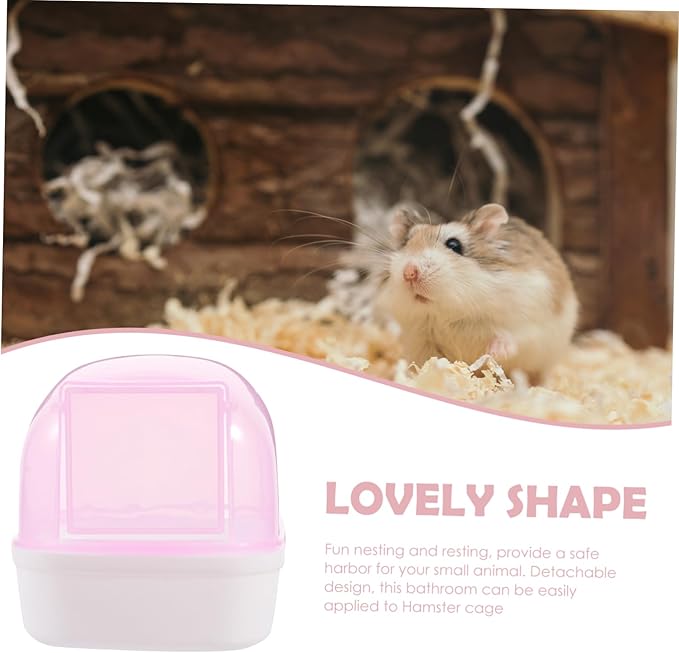 Toddmomy 2pcs Plastic Hamster Boxes Bathtub for Dust Bath Accessories for Cages Chinchilla Supply