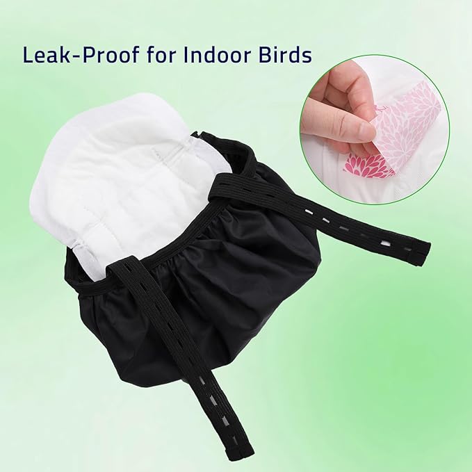 Adjustable Chicken Harness & Diaper with 5.4ft Leash | Escape-Proof Breathable Mesh | Outdoor Walking Training for Hens Ducks & Chicks | Stop Droppings & Feather Mess