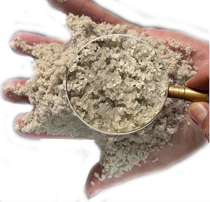5 Pounds Natural Decorative Real Sand for use in Crafts, Decor, Vase Filler and More | Natural and Non-Toxic, Fun Wet and Dry Indoor and Outdoor, Sandbox, Therapy, and Table Use. W/Container.