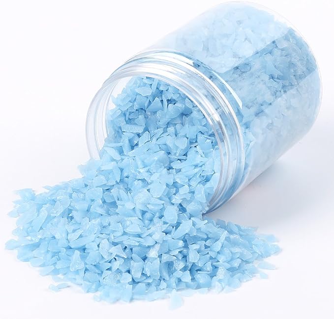 Shiny Stone Glow in The Dark Aquarium Gravel Sand, Blue, 3-5mm | Neon, 305g/0.67lbs, For Fish Tank and Fairy Garden, Decorative Rocks, Home Decor