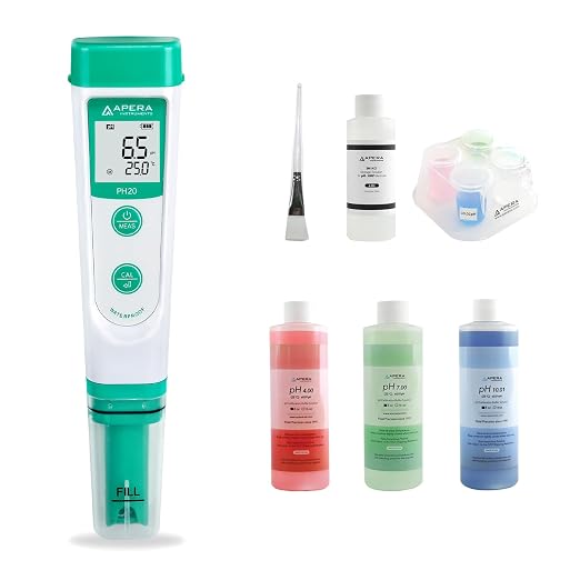 APERA INSTRUMENTS AI209-T Value Series PH20 pH Tester Combo Kit, Including the Maintenance Set, and a CalPod Solution Holder for Easy Calibration