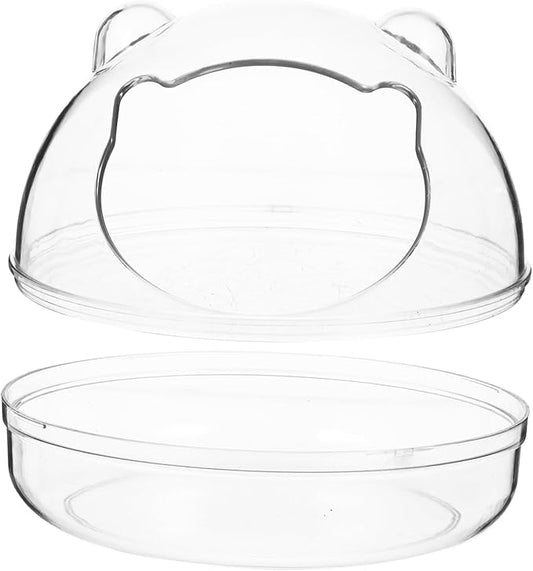 Toyvian Quality Hamster Bathtub Guinea Pig Bath Basin Pet Supply Chinchilla Dust Bath Hamster Tube Tub Animal Cage Liners Compact Lightweight Detachable Design Suitable for Pet Bathroom