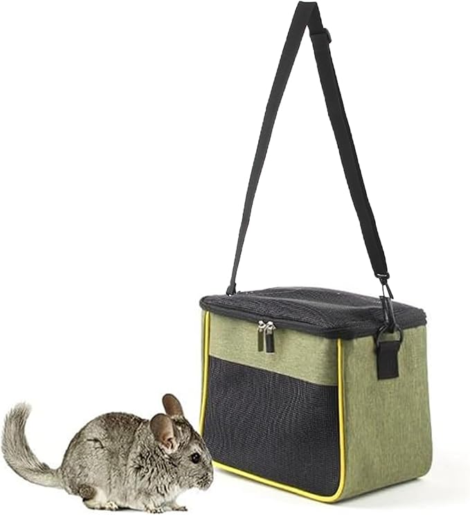 haozaikeji Guinea Pig Carrier Bag Portable Rabbit Travel Bag Breathable Small Animal Outgoing Pouch Hamster Carrier with Pad