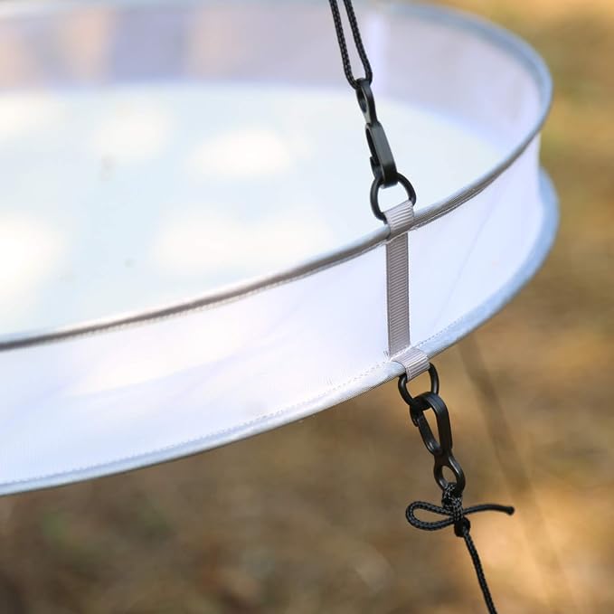 16" Seed Hoop Catcher for Bird Feeder Hanging Tray Attracting Birds Outdoors Backyard Garden