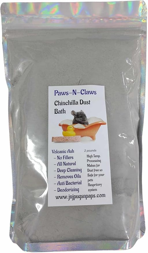 Chinchilla Dust Volcaninc Very clean Fine low dust All Natural super fine makes chinchillas super clean and soft